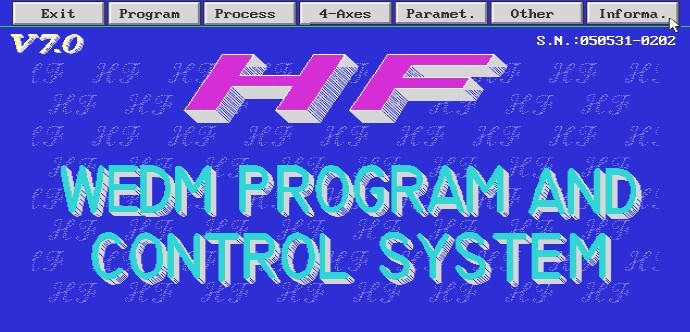 HF Program and Control System for EDM Wire Cut(Base on Windows 98)