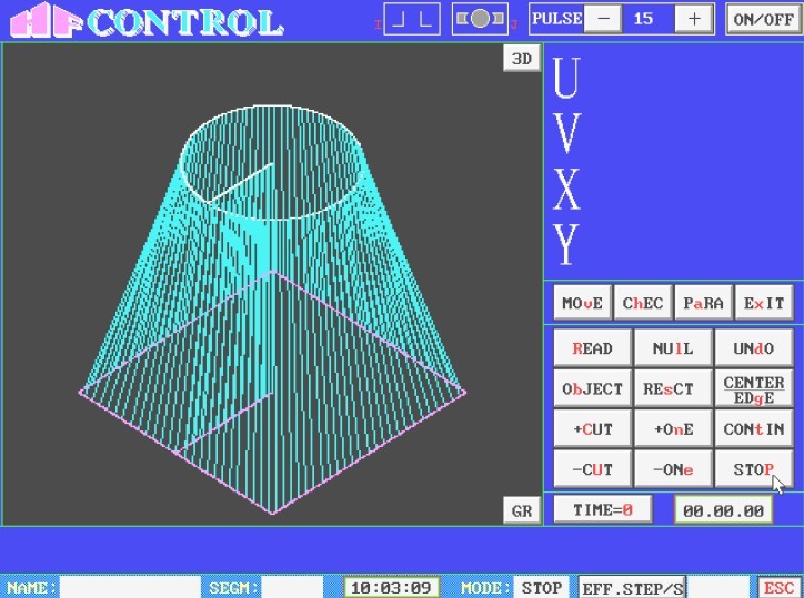 HF Program and Control System for EDM Wire Cut(Base on Windows 98)