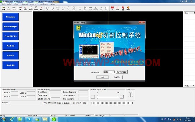 WinCut Wire Cut Control System B-Type Card for High Speed WEDM(Base on Windows 7/XP)